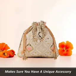 Kuber Industries 6 Pieces Embroidered Potli Clutchs image 5