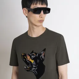 Antony Morato Men Animal Printed Round Neck Cotton T-shirt image 3