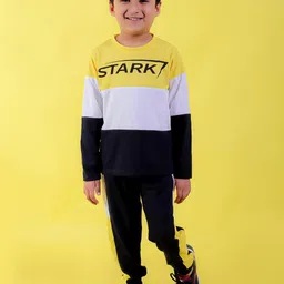 CHANDRIKA Kids-Boys Yellow Clothing Set-image-83