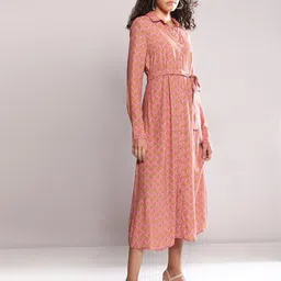 Vero Moda Ethnic Motifs Print Shirt Midi Dress-picture-19