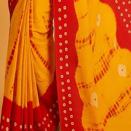 yashvi fab Bandhani Pure Cotton Handloom Bandhani Saree image 4