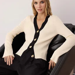 Trendyol Women Ribbed Cardigan-image-47