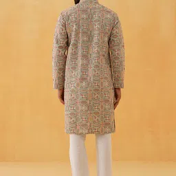 SOJANYA LUXE Men Embroidered Thread Work Georgette Kurta image 4