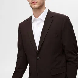 SELECTED Men Slim Fit Solid Spread Collar Formal Shirt-image-10