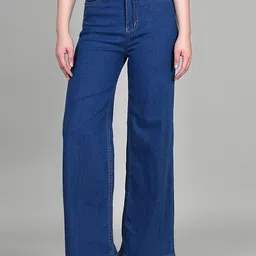 ADBUCKS Women High-Rise Clean Look Stretchable Bootcut Jeans-picture-17