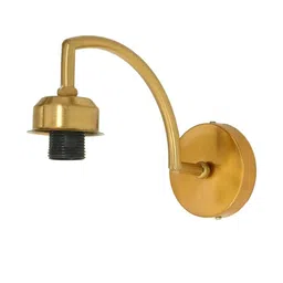 SOMIL Multicoloured & Gold-Toned Printed Glass Cylinder Shaped Wall Lamp image 5