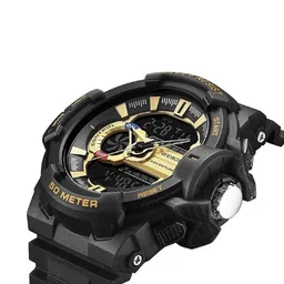 WEIDE Unisex Dial & Straps Analogue and Digital Alarm Watch WA8009-2C image 5