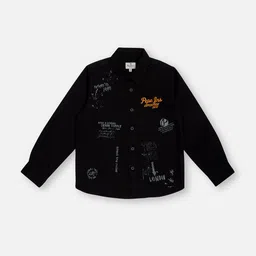 Pepe Jeans Boys Spread Collar Typography Printed Cotton Casual Shirt-image-36