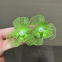 StyleCast x Revolte Floral Drop Earrings image 2