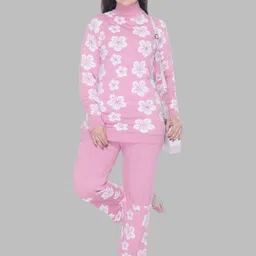 WOOL 4U Daisy Self Design Woollen Sweater with Trousers Co-Ords-picture-27