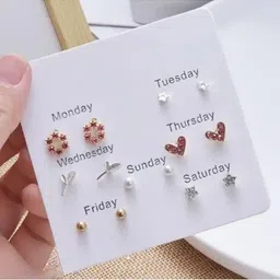 Vembley Silver-Plated Alloy Studs image 5