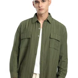 Beyoung Men Original Striped Wrinkle Free Casual Shirt-picture-22