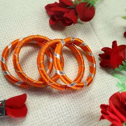 Kamule Orange Plastic Bangle image 4