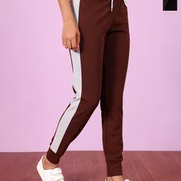 Zicada Women Colourblocked Straight Fit Trousers-image-74