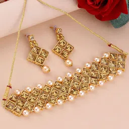 Silver Shine Women Choker Jewellery Set image 2