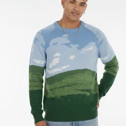 glitchez Acrylic Raglan Sleeves Conversational Printed Pullover-picture-35