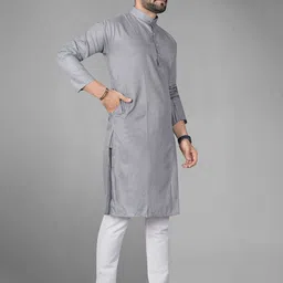 Attigo Men Regular Kurta with Pyjamas image 2