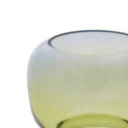 Pure Home and Living Blue & Green Ombre Glass Vase image 5