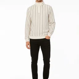 Octave Men Striped Pullover Sweatshirt-picture-27