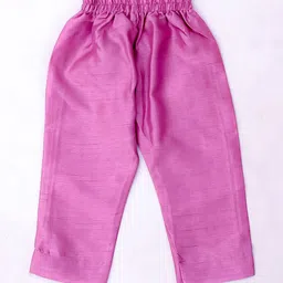 KID1 Girls Floral Yoke Design Pleated Sequinned Kurta with Salwar image 3