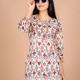 Toflei Women Abstract Printed Straight Kurta-image-40