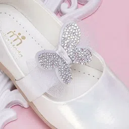 NESKA MODA Girls Embellished Leather Mojaris image 4