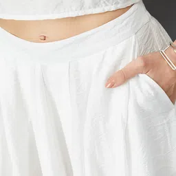 max Woven Flared Midi Skirt image 5