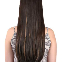 Milano Treasures Set of 6 Clip-In Side Patches Hair Extension - Dark Brown image 2