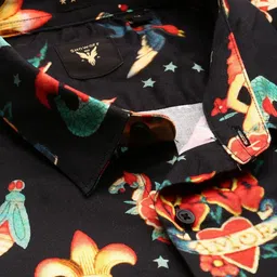 SHOWOFFFF Men Smart Slim Fit Printed Casual Shirt image 3