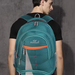 flycraft Medium 30 L Laptop Backpack simna.1550/3 airforce blue casual unisex travel, office, massenger,school backpack image 4