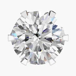 VALANOVA 18Kt Gold 2 Carat Lab Grown Diamond Studded Studs - 1.85 g image 2