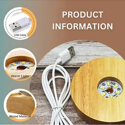 Sebon Yellow Glass Spherical Table Lamp image 3