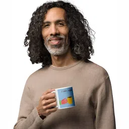 Mr UVD White Ceramic Cup image 2