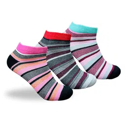 HRX by Hrithik Roshan Women Pack Of 3 Assorted Ankle-Length Socks-picture-34