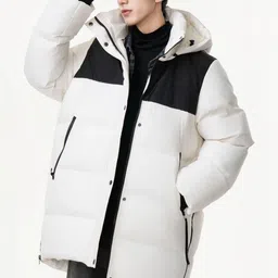 Mast & Harbour Men Colourblocked Longline Puffer Jacket image 5