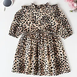 Bella Moda Animal Print Fit & Flare Dress-picture-35