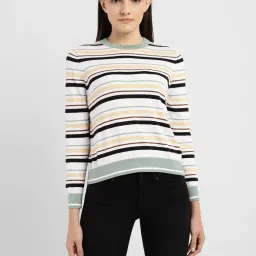 levi's Women's Striped Round Neck Sweater-picture-21