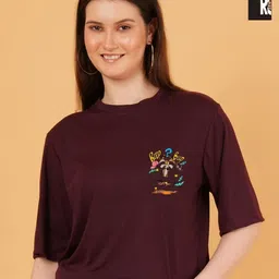 Kasendra Women Pack of 2 Looney Tunes Graphic Printed Round Neck Relaxed Fit T-shirts-image-92