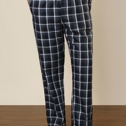SleepZ by Raymond Checked Pure Cotton Straight-Leg Lounge Pant-picture-41