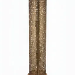 Fabindia Hemang Yellow Textured Metal Floor Lamp image 2