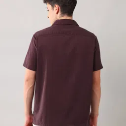 U.S. Polo Assn. Denim Co. Men Relaxed Fit Cuban Collar Solid Casual Shirt image 5