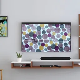 Kalra Magic Purple & White Printed Dustproof & Waterproof 32 Inch Tv Cover-image-20