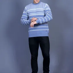 GODFREY Men Striped Pullover image 2