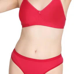 Liigne Pack Of 2 Everyday Non Padded Bra Pure Cotton Lingerie Sets image 4