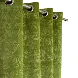 B' Decorlish Green Room Darkening Door Curtain image 3