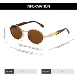 Arzonai Unisex Oval Sunglasses MA-11211-LEOPARD-BROWN-G image 3