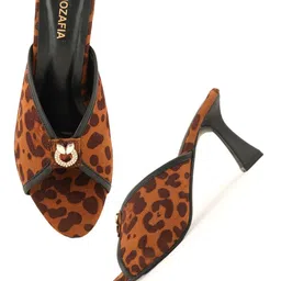 MOZAFIA Women Printed Rubber Stiletto Peep Toes-picture-35