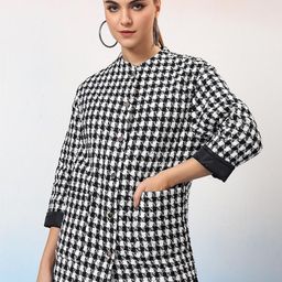 Stylecast X Kotty Women Checked Single-Breasted Overcoat-picture-29