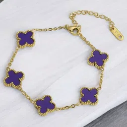 KARISHMA KREATIONS Women Gold-Plated Link Bracelet image 1