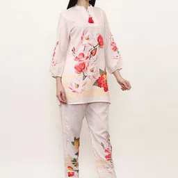 Jaipur Kurti Printed Tunic With Trousers Co-Ords image 2